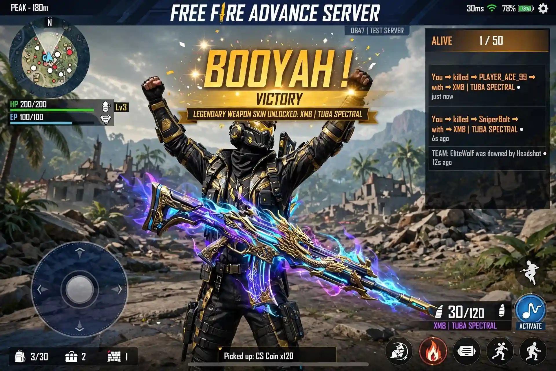 free fire advance server download