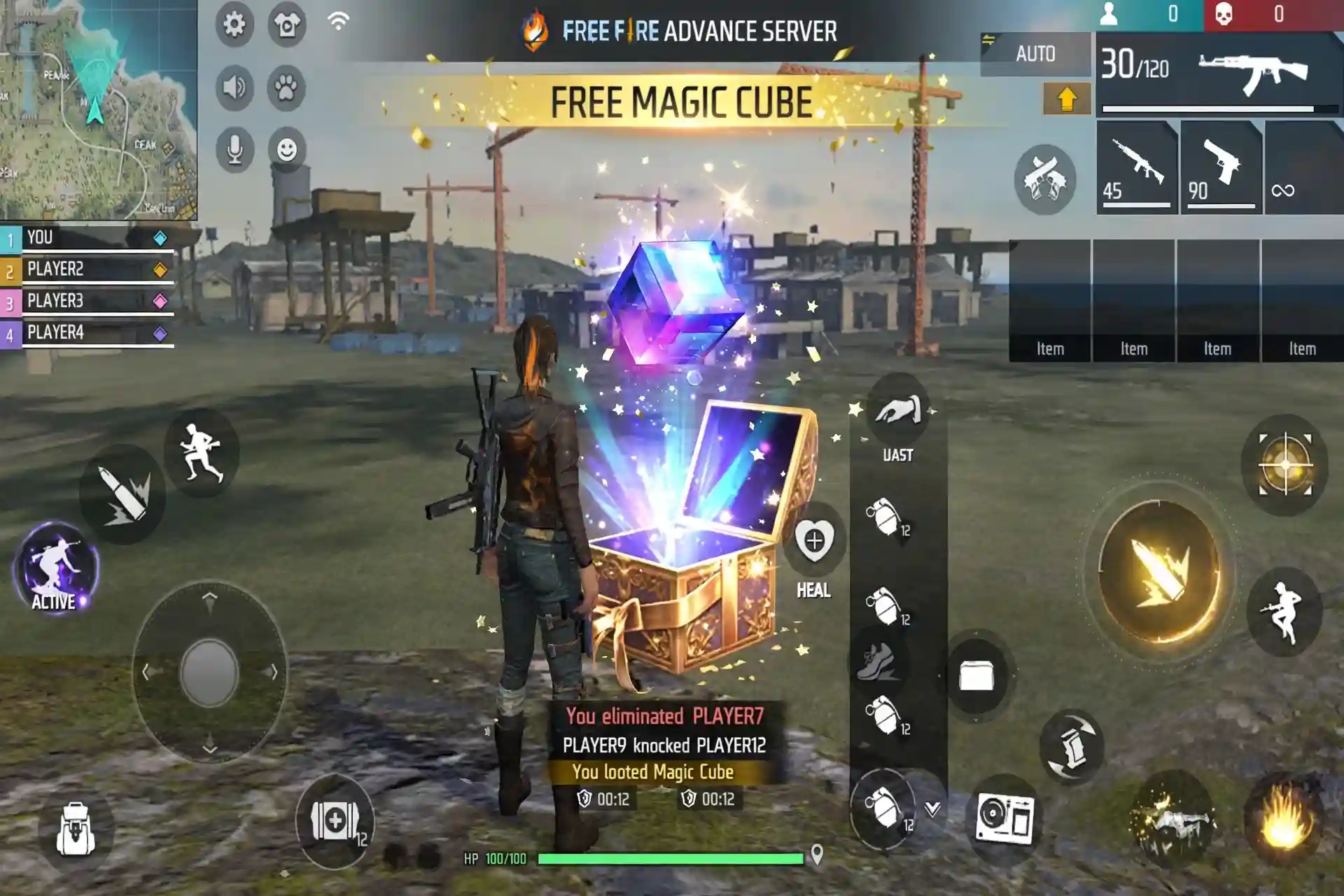free fire advance server get